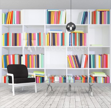 Picture of Bookshelf with books